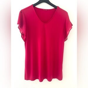 Susan Graver Vibrant Pink Tunic Top Womens Size Large